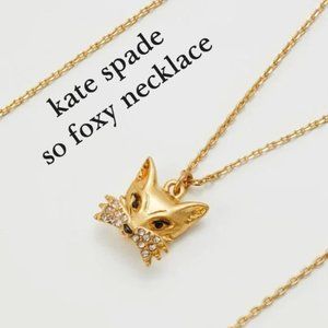 Kate Spade So Foxy Fox Mini Pendant Necklace (NWT)